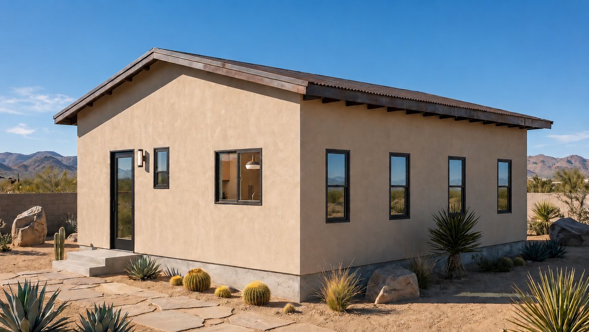 ADU MaxSpace Homes, exterior en el desierto de Arizona